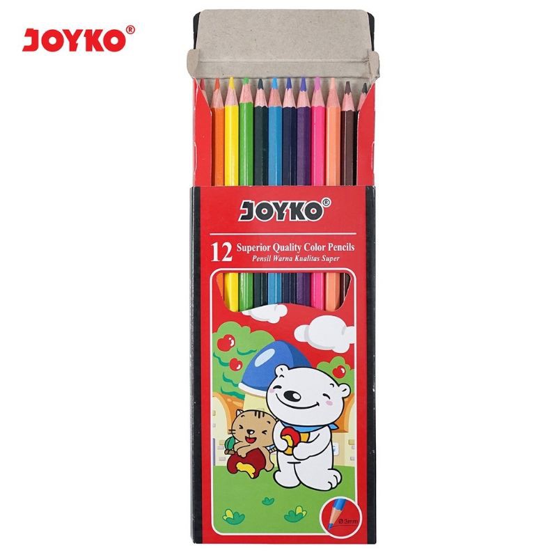 

PENSIL WARNA PANJANG 12 WARNA JOYKO CP-12PB