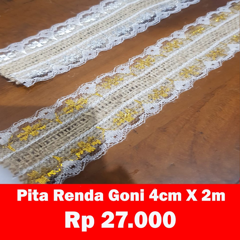 Pita Renda Goni Size 4cm X 1meter