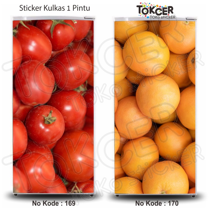 Stiker Kulkas 1 dan 2 Pintu BUAH