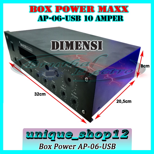 Box Power Amplifier Maxx AP-06-USB 10A