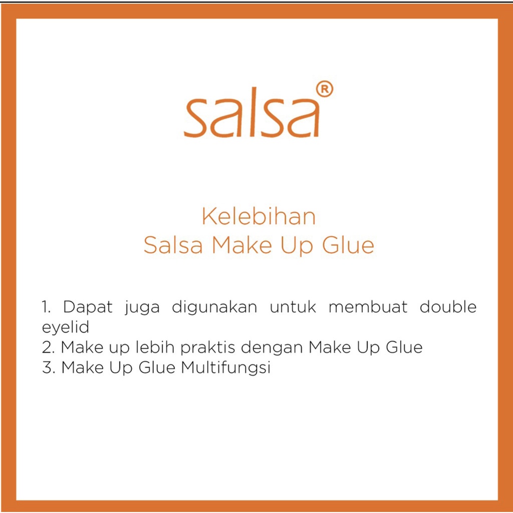 SALSA Strong Makeup Glue (Transparent Black White) Lem Bulu Mata