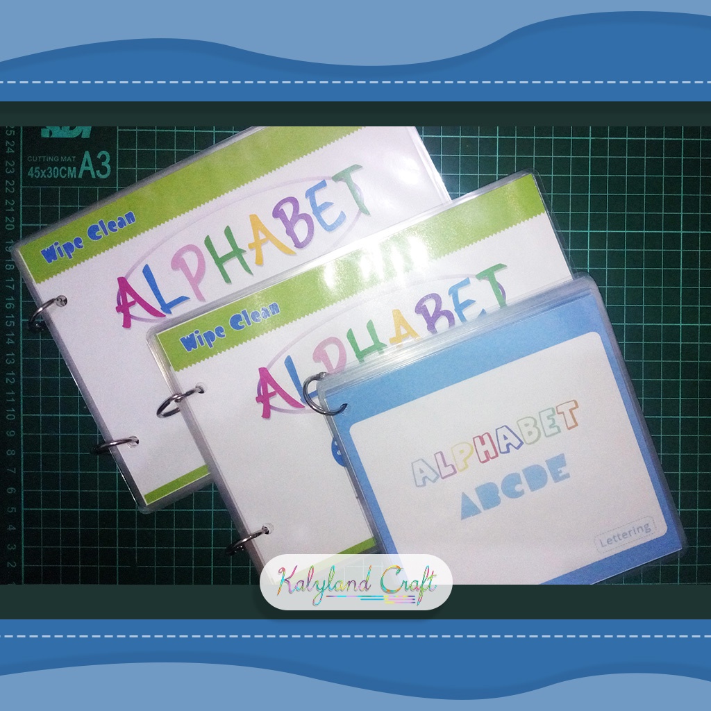 Kalyland - Activity Book Lettering Alphabet (Bisa Dihapus) - Sensorik Baby & Balita