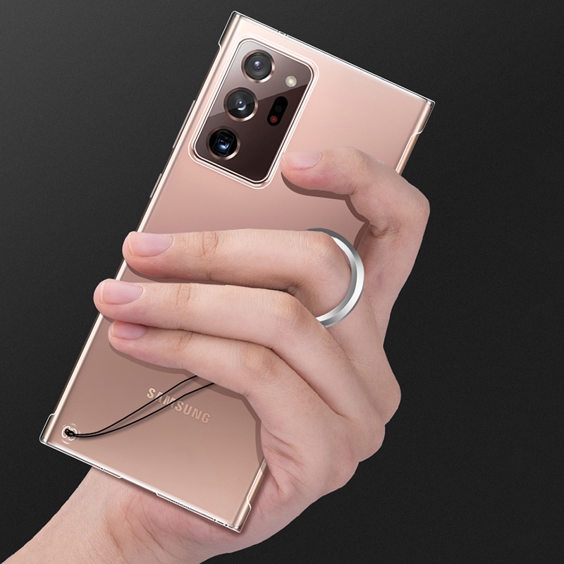 Hard Case PC Transparan Tanpa Bingkai Ultra Tipis Shockproof Untuk Samsung S9 S10 S20 S30 S22 S21FE Note 9 10 20 Note 10 Pro S30 S20 Plus