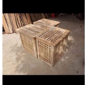 

Kotak box Loudry box tempat baju bahan kayu jati mentahan