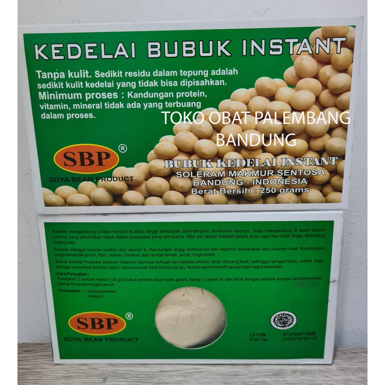 

KEDELAI BUBUK INSTANT SBP SOY BEAN 250 GRAM