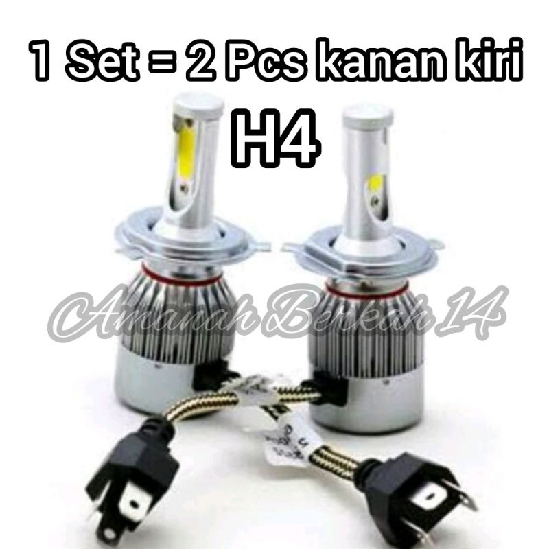 Lampu Led C6 H4 36w White-C6 H4-LED HEADLIGHT-LAMPU UTAMA MOBIL, H4, C6, H11, BULLAES, AYOTO, RTD, L