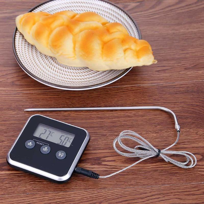 Termometer Makanan Stainless Steel Thermometer with Timer Food BBQ