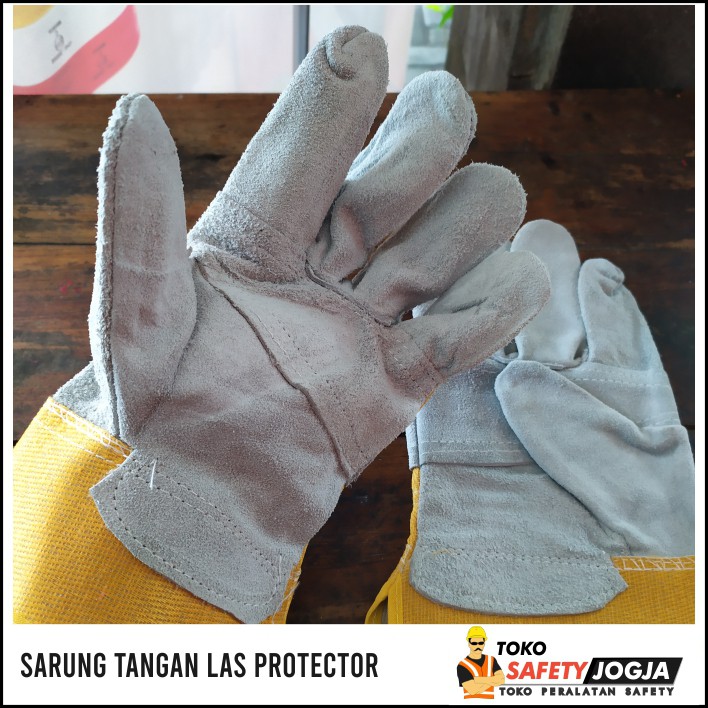 SARUNG TANGAN SAFETY KULIT KOMBINASI LAS GERINDA LEGION PROTECTOR