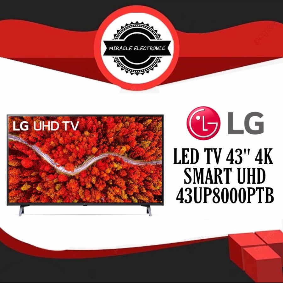 LG 43UP8000PTB - LED TV 43" 4K Smart UHD AI THINQ