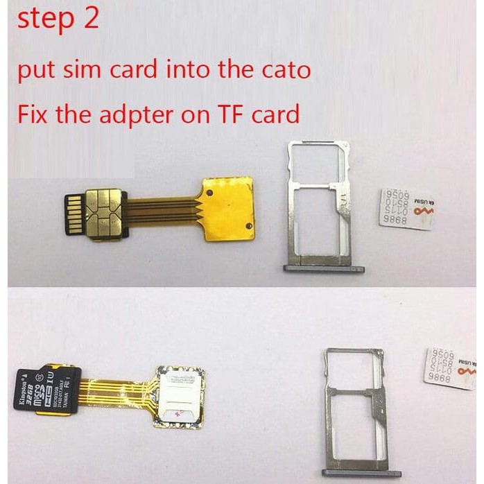 HYBRID MICRO CONVERTER NANO SIM CARD TO MICRO SD CARD KONEKTOR SIM TERLARIS