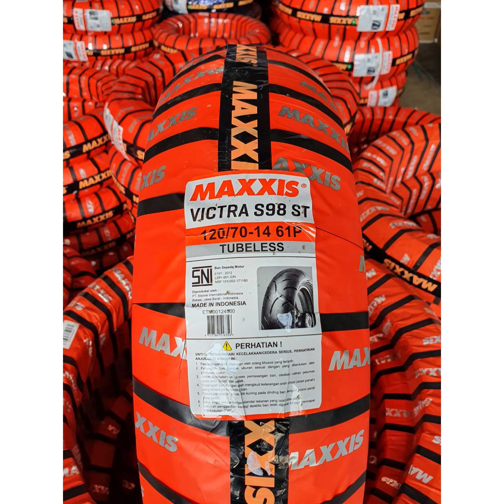 BAN BELAKANG MOTOR PCX MAXXIS 120/70-14 VICTRA + BONUS