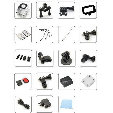 Bcare BCam X 3 Action Camera WiF 16 MP 4K Dual Screen layar 2 GREY  Sandisk 16Gb   Monopod