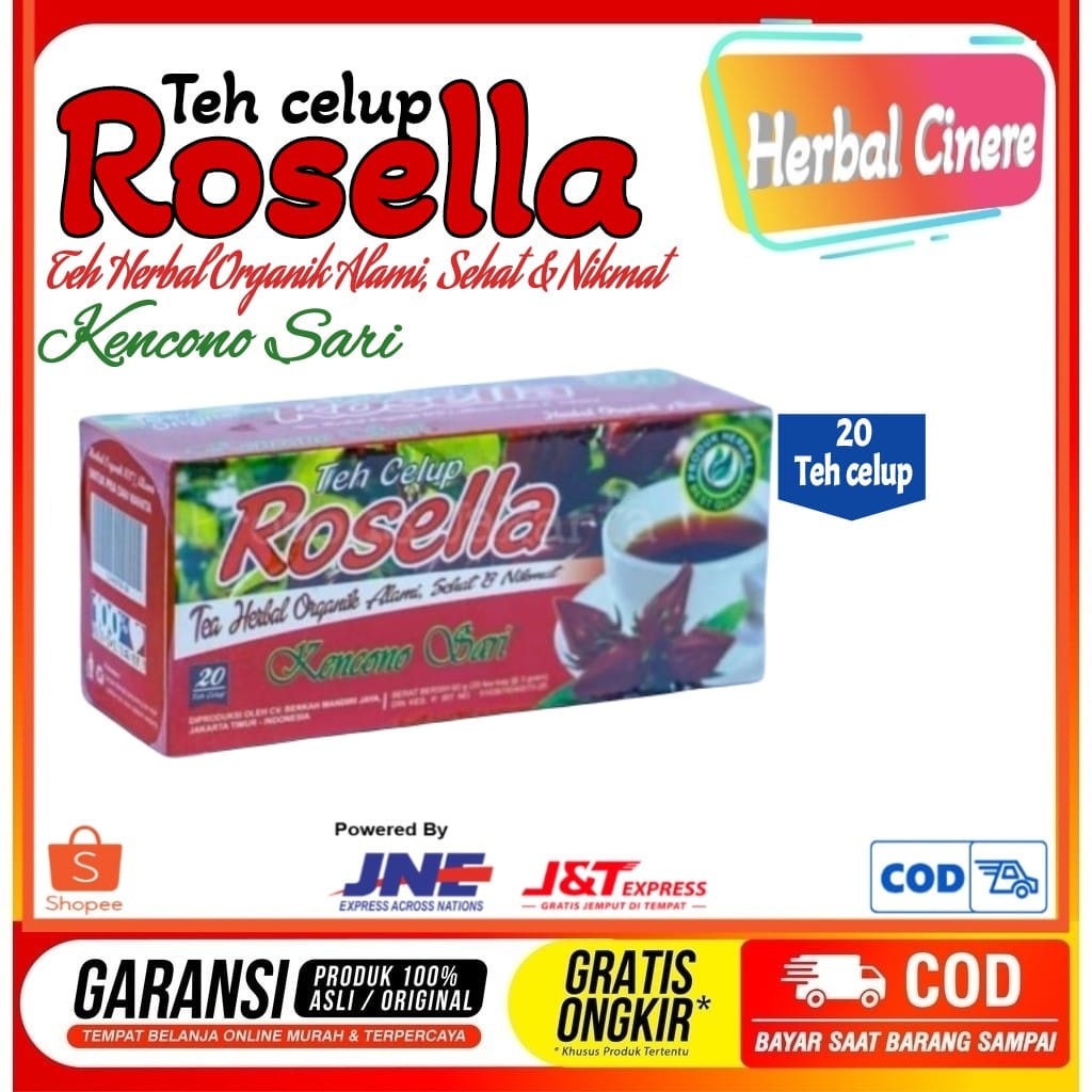 

Teh Celup Rosella 20kantong Teh Herbal Organik Alami Sehat Dan Nikmat