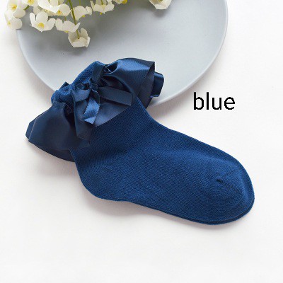 ROYAL SOCK / KAOS KAKI ANAK PEREMPUAN KOREA / KAOS KAKI IMPOR / KAOS KAKI PITA SATIN SIMPLE PESTA