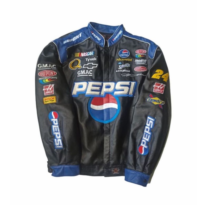 Pepsi Jeff Gordon 24 Nascar Leather jacket JH DESIGN