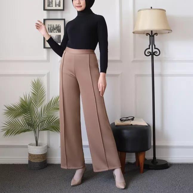 LANGSUNG ATC.. KULOT SCUBA CUBIT JUMBO PREMIUM / KULOT HIGHWAIST PUTIH TULANG / KULOT SCUBA CUBIT