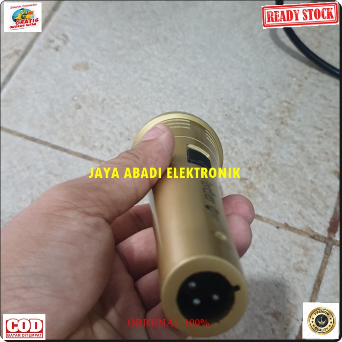 G520 ORIGINAL FIRTS CLASS MIC KABEL GOLD KARAOKE LEGENDARY DYNAMIC MIKROPON MIK MICROPHONE CARDIOID MIKROPHONE MEETING METING CABLE VOKAL ARTIS VOCAL AUDIO SOUND SISTEM PROFESIONAL PRO PENGERAS SUARA HIFI METAL FULL BESI SUARA SENSITIF MC PIDATO SEMINAR C