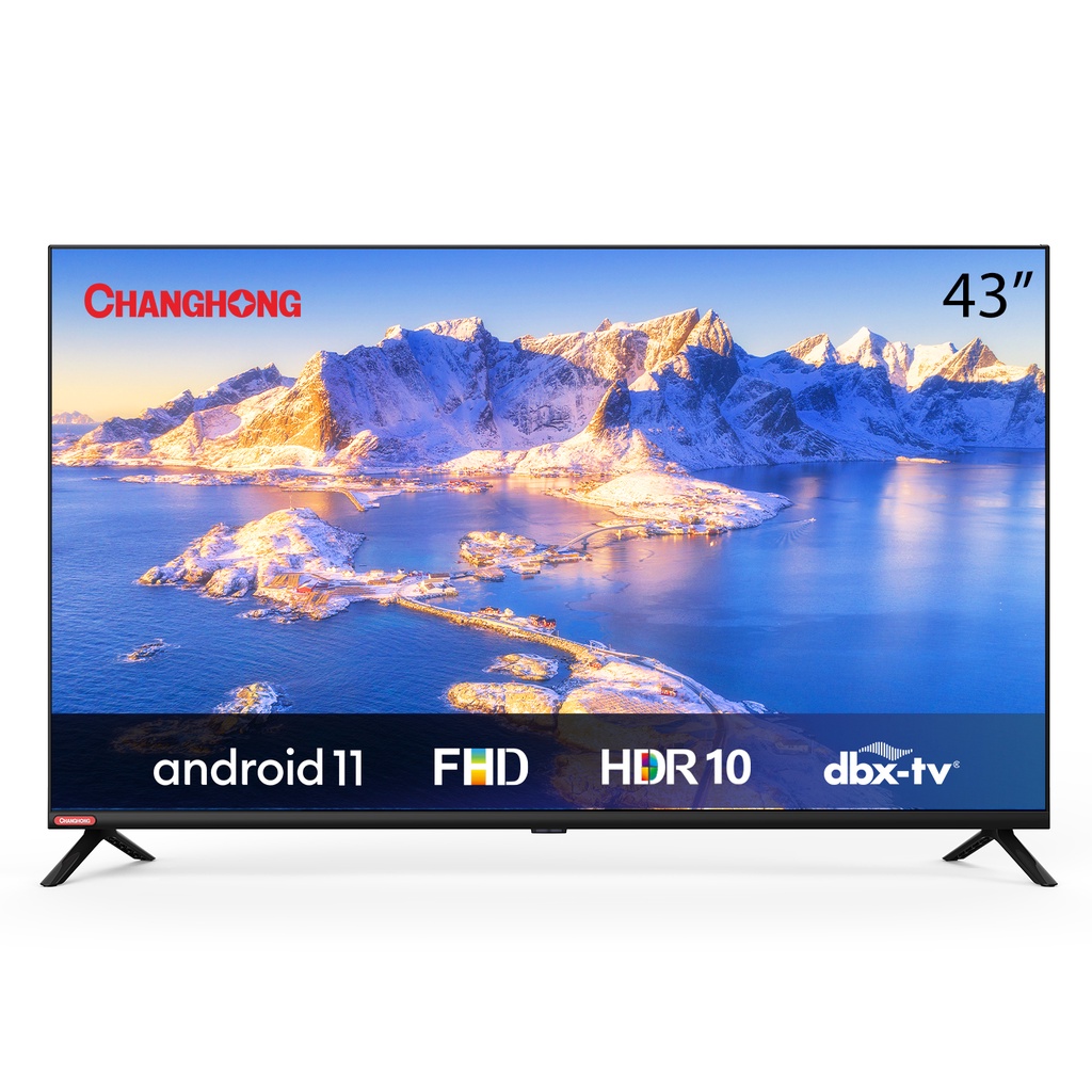 Changhong 43 Inch L43G7N Android 11 Frameless Smart TV Digital LED TV FHD Netflix Youtube VIDIO