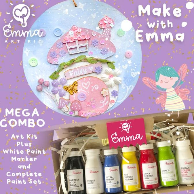 

NEW! Make With Emma Art Kit: Rainbow Fairy House BONUS white marker ---READY---