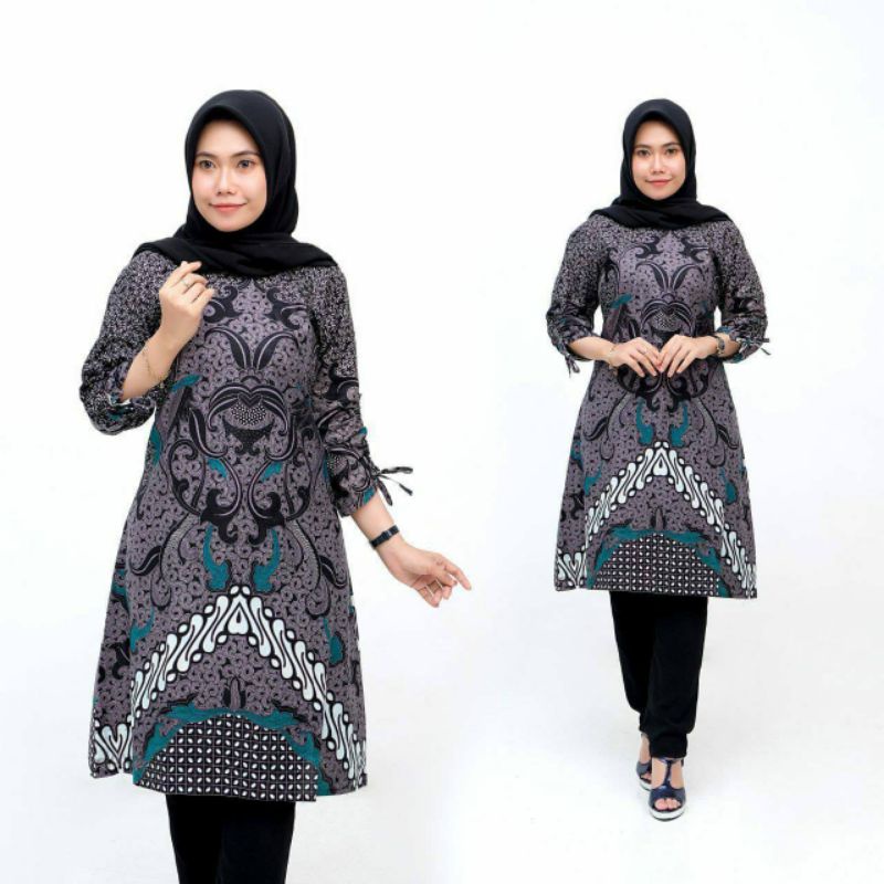 #bayardirumah Tunik batik terbaru M - JUMBO Ld 130cm