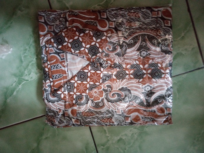 Bswart Batik Hrb026 Kenongo Hem Pendek Padi Pekalongan M L Xl Batik Pria Murah Modern Grosir