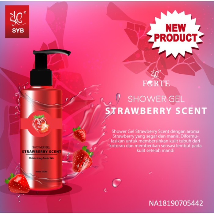 SHOWER GEL STRAWBERRY BPOM BY SYB