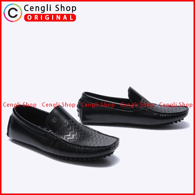 SEPATU PANSUS EVERBEST PRIA ORIGINAL LOAFER BRANDED KULIT HITAM EM48