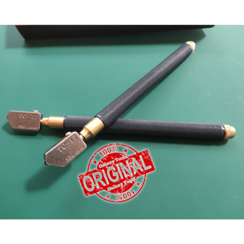 Promo TOYO Japan TC - 17 Asli Pisau kaca Alat Pemotong Kaca glass cutter Tc 17 potong kaca ketebalan