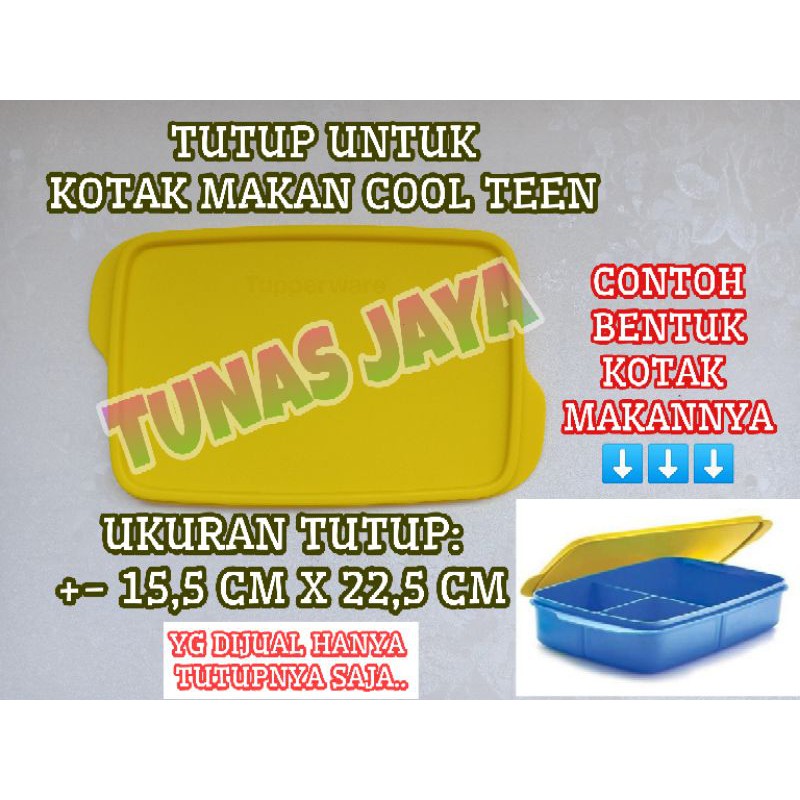TUTUP UNTUK KOTAK MAKAN COOL TEEN TUPPERWARE