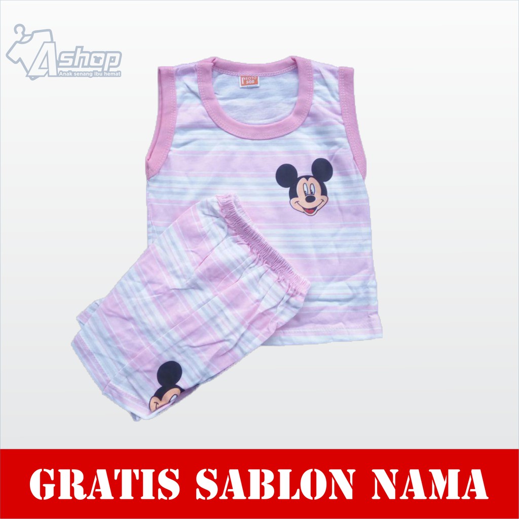 Baju Anak singlet pelangi 6 sampai 18 bulan