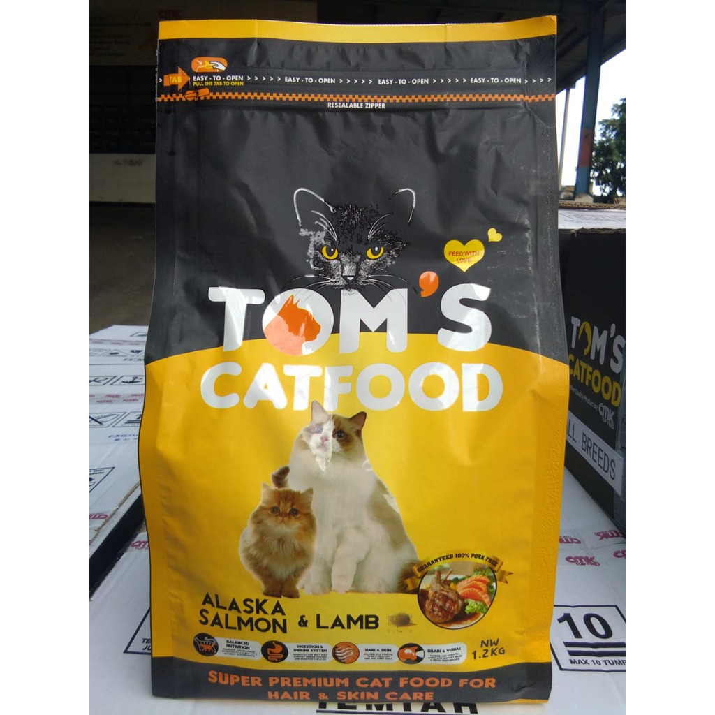 Tom's Toms Cat Food Hair & Skin 1.2kg