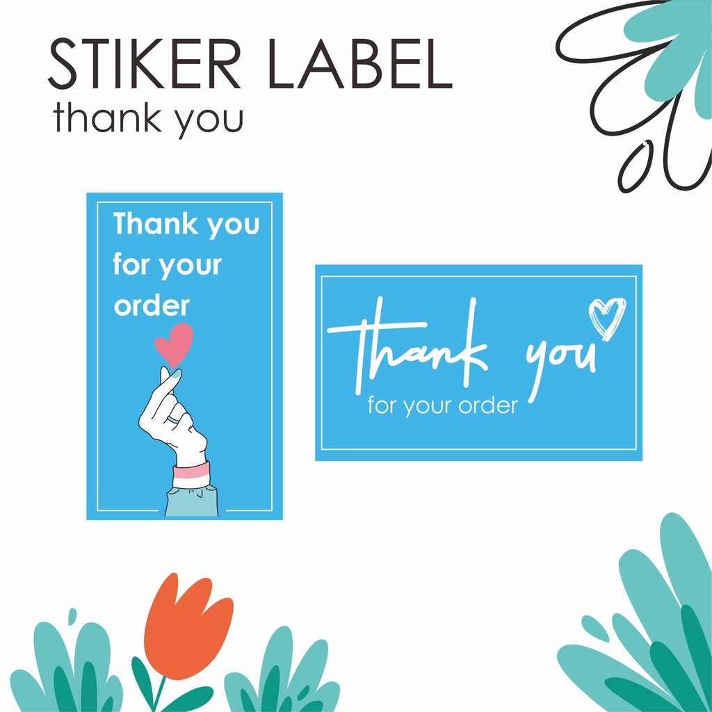 

(Harga per pack isi 85 pcs) Stiker Thank you Stiker kotak terima kasih (3X5cm)