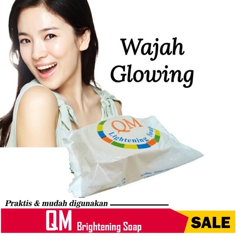 HOPE STORE - PROMO MURAH !!! SABUN PENCERAH WAJAH QM BRIGHTENING SOAP SABUN WAJAH