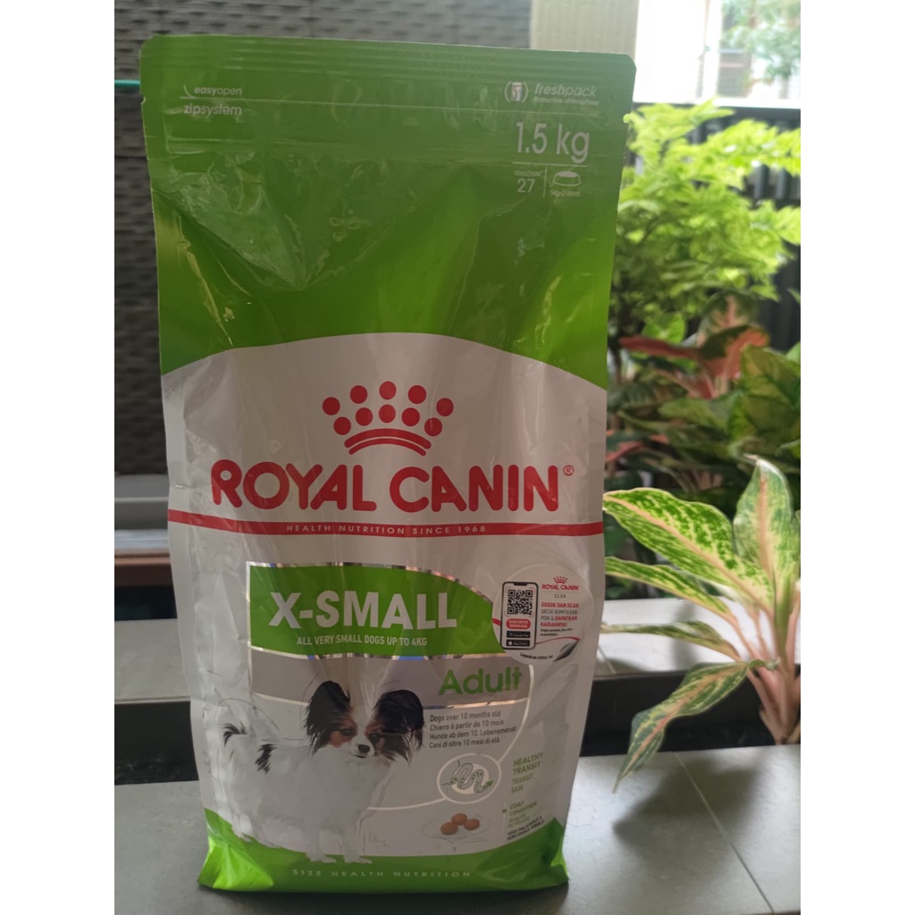 Royal Canin Xsmall Adult Dog Food Freshpack 1.5kg