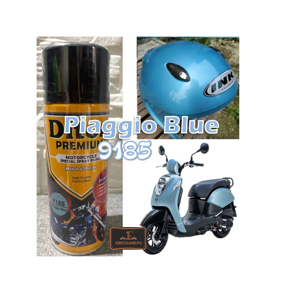 Cat Pilox DITON PREMIUM 9185 PIAGGIO BLUE 400cc biru telur asin muda vespa sepeda motor mobil pylox