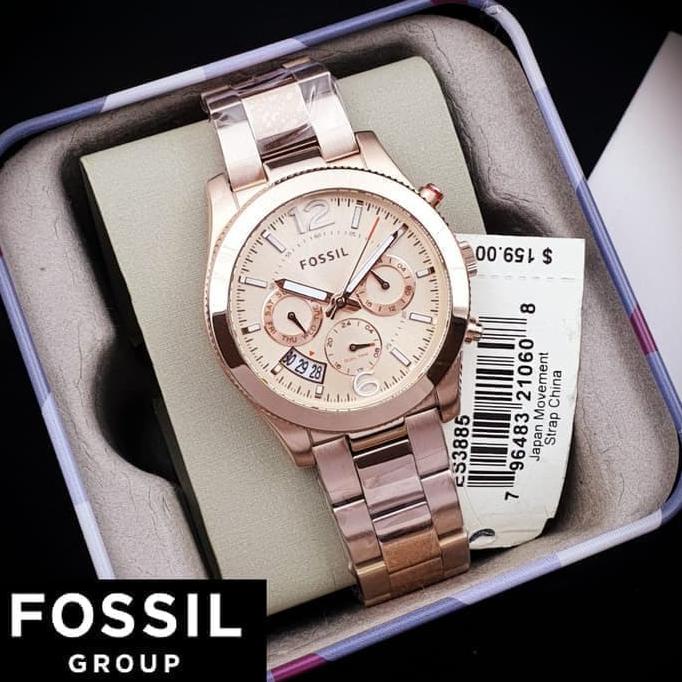Jam Tangan Wanita Merk Fossil Original / Arloji Wanita Fossil ES3885 Star Seller Termurah