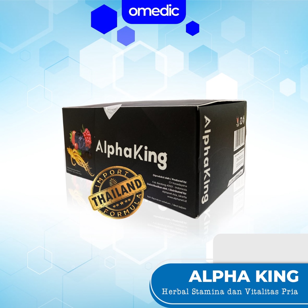 Alpha King Minuman Herbal Ginseng Merah Untuk Kesehatan dan Vitalitas Pria