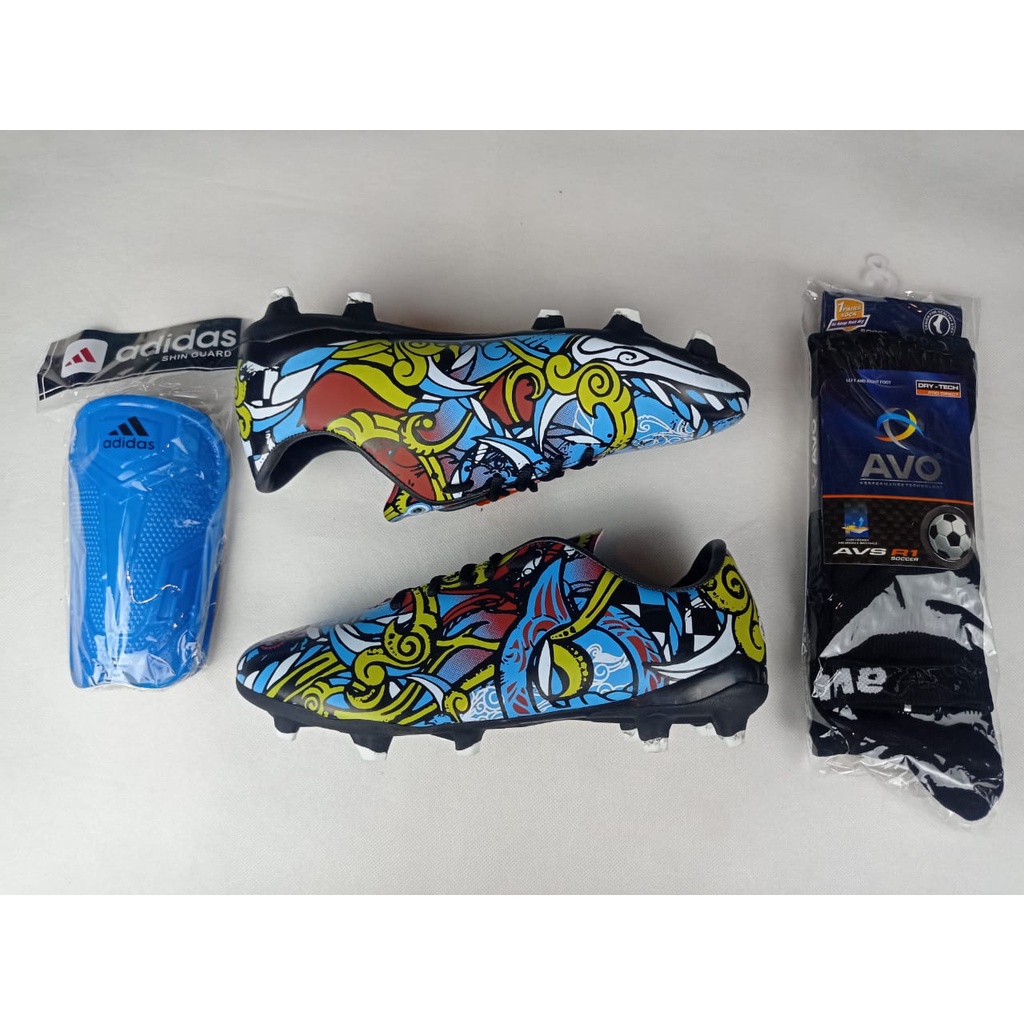 Paket komplit sepatu bola bisa dijahit sol ukuran 38-42-2