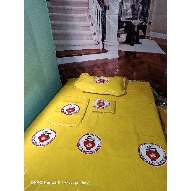 SPREI ( PERLAK + BANTAL ) Gratis Sablon nama/klinik