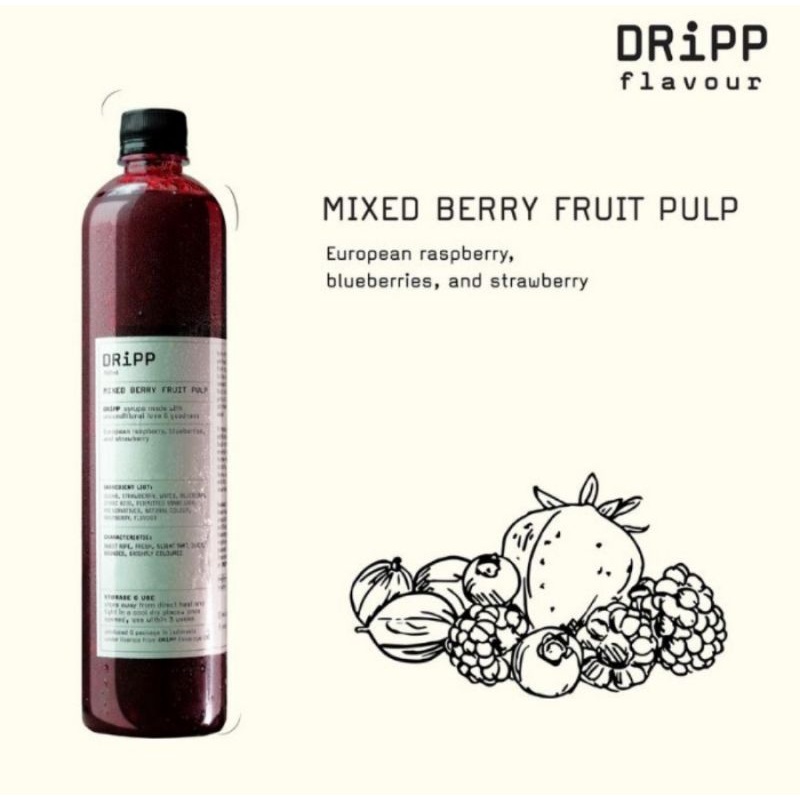 

Dripp syrup minuman sirup mixed berry fruit 760ml