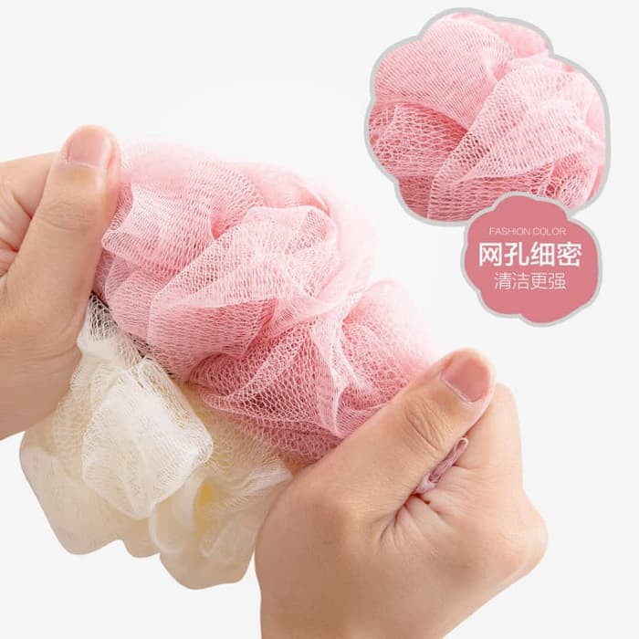 TOKOMUDA  Spons Mandi Bulat Penghasil Busa / sponge bath ball LW08