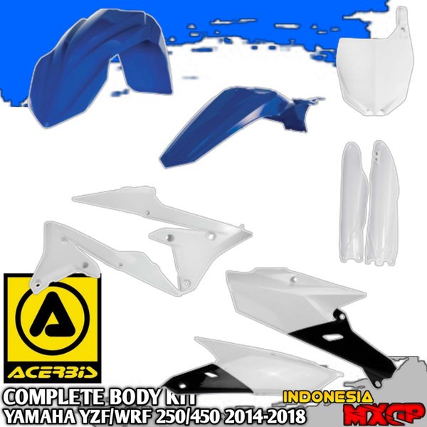 YAMAHA YZF - WRF 250 450 2014 2015 2016 2017 2018 - ACERBIS Complete Plastik Kit - Cover Body Full S