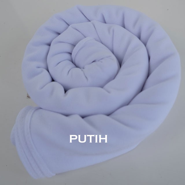 Jilbab Pashmina Sabyan - Kerudung Pasmina Diamond Italiano Pinggir NECI-SABYAN,putih