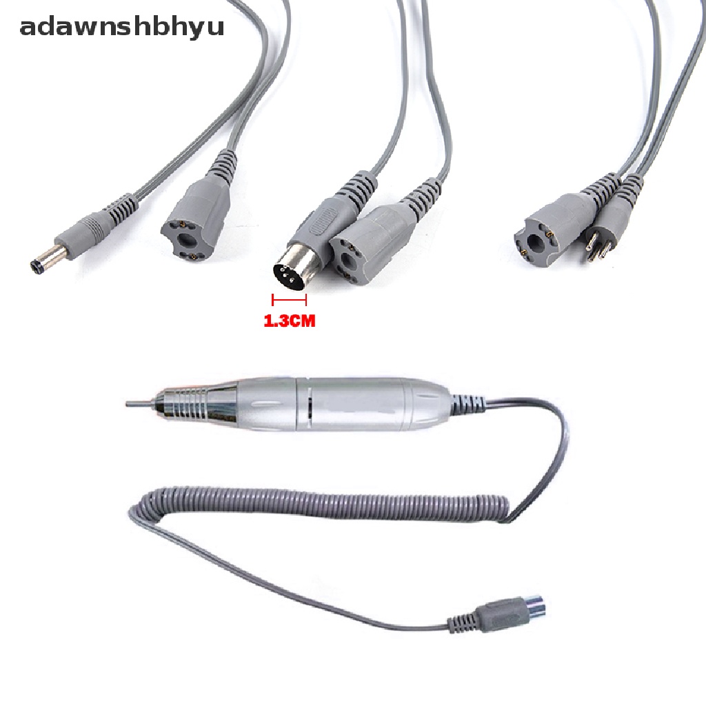 Adawnshbhyu 30000RPM Kuat Aksesori Mesin Bor Kuku Listrik Handpiece Cord Kabel Listrik