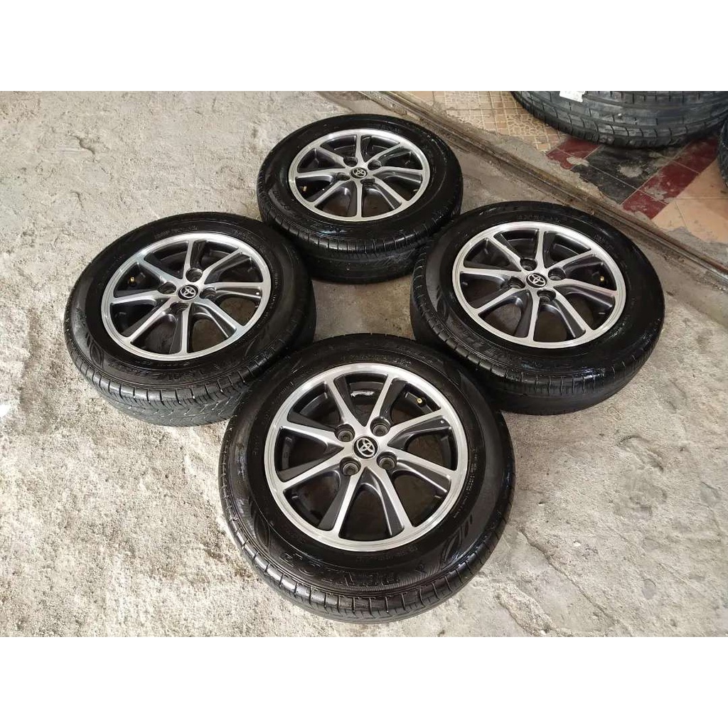 Velg Mobil Racing Std Calya Ring 14 pcd 4×100 + Ban Dunlop 175 65 R14