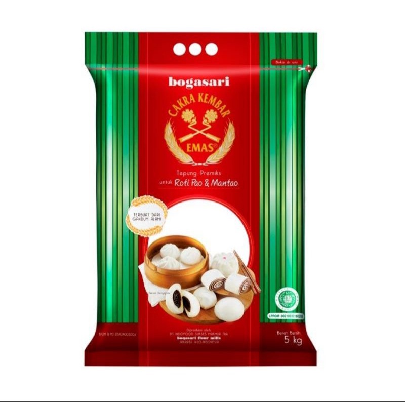 

TEPUNG TERIGU CAKRA KEMBAR PAO 5 KG