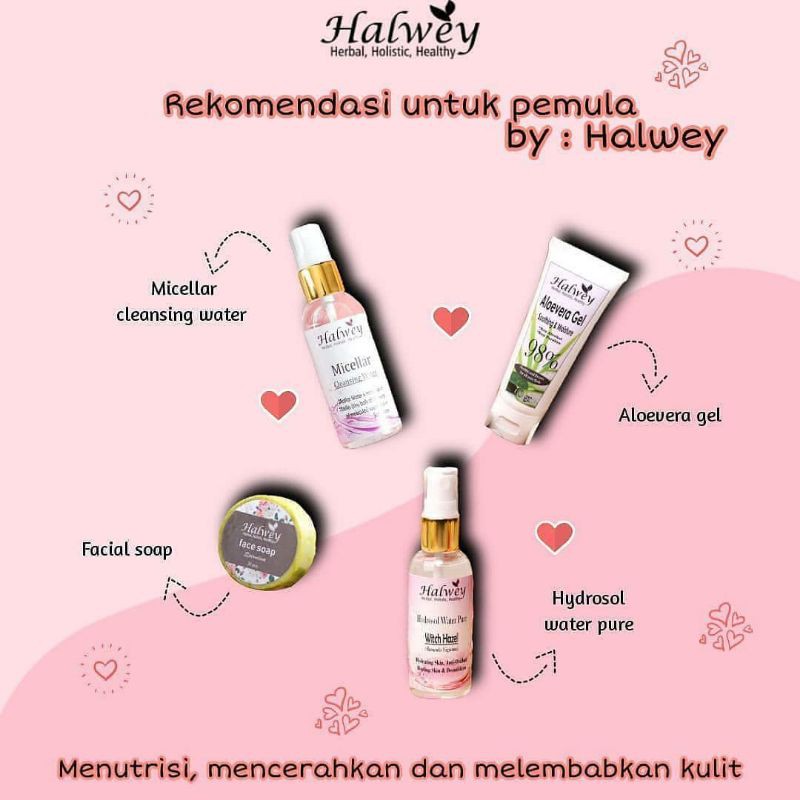 produk pemula skincare halwey