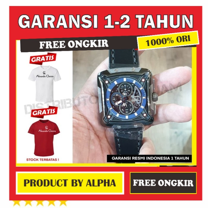 JAM TANGAN ORIGINAL ALEXANDRE CHRISTIE AC3030 3030MC 3030 12BULAN GARANSI RESMI ORI PRIA COWOK COWO 