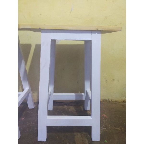 kursi kayu minimalis tinggi 60 cm
