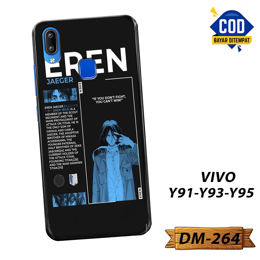 CASE VIVO Y91/ Y93/ Y95 - [DM264] - "Attack On Titan" - HARDCASE 3D FULLPRINT DOFF - CASE HP - BUMPE